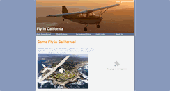 Desktop Screenshot of flyincalifornia.com